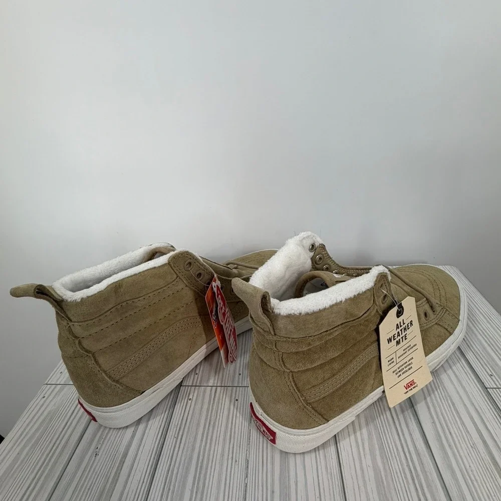 Vans Sk8-Hi MTE All Weather Suede High Top Khaki Tan Men 8/Women 9.5 NEW UNISEX
